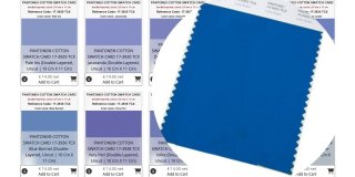 PANTONE ® COTTON SWATCH CARD in 2801 EINZIGARTIGEN FARBEN, ...